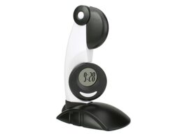 USB Parrot 6 LED Desk Lamp + Clock