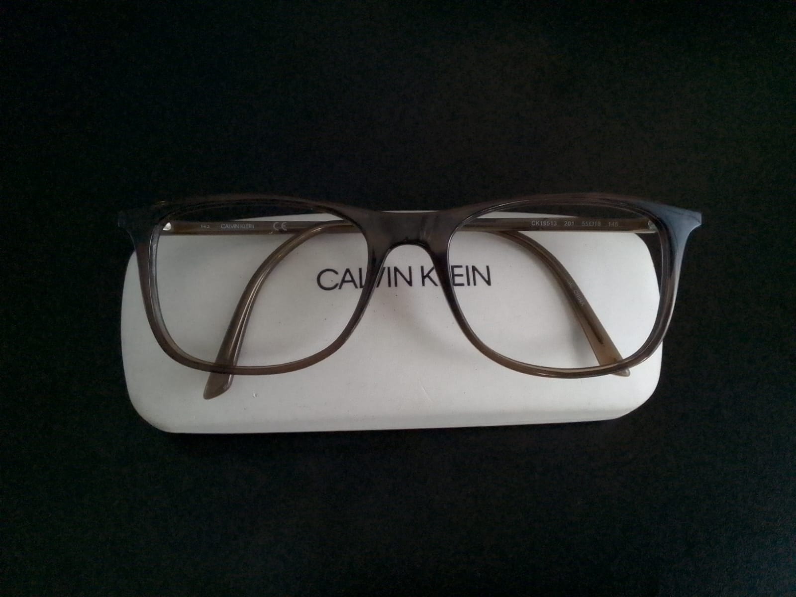 Eyeglasses Frames - Calvin Klein - CK 19513 201 Crystal Dark Brown