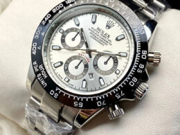 White Dial RLX Daytona Stainless Steel Mens Watch