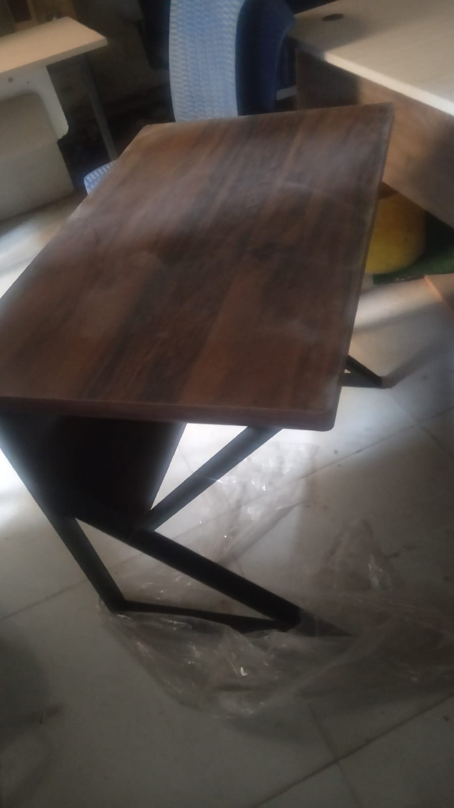 Table Iron base K-shape Lamination Board Top - Image 2