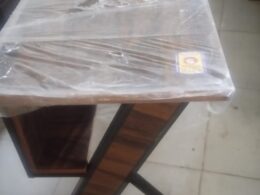 Table Iron base K-shape Lamination Board Top
